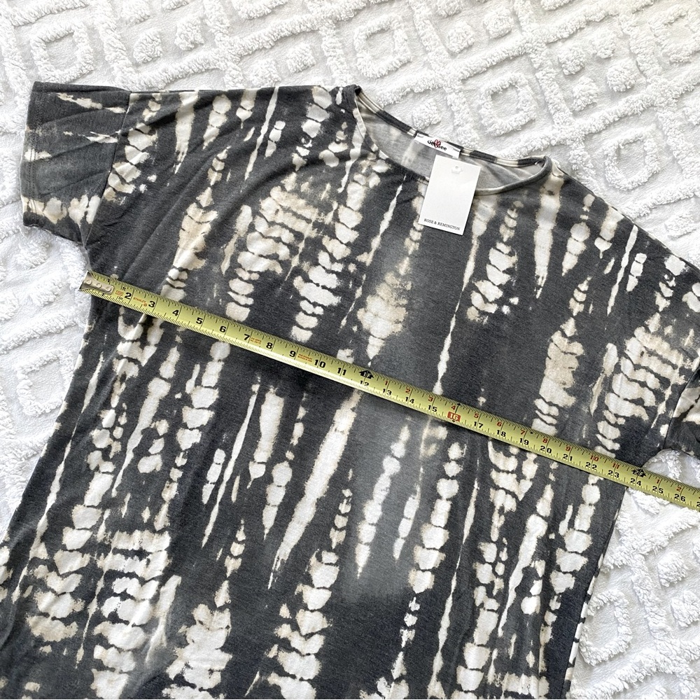 R&R Tie Dye T-shirt Tee Top Oversized Shirt - Picture 4 of 6